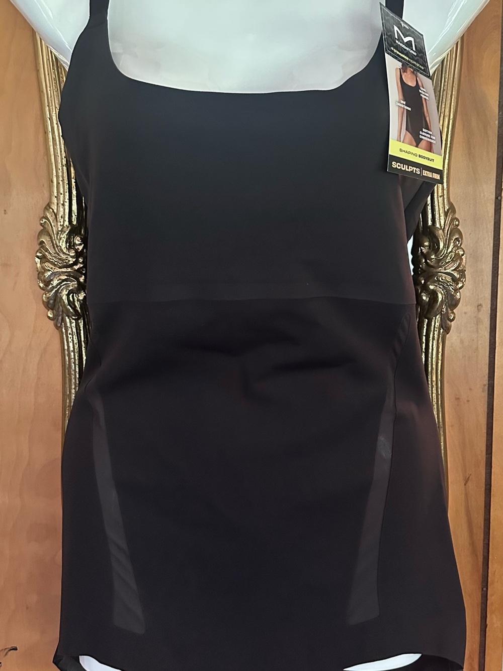 Maidenform Black Shaping Convertible Strap Body Suit